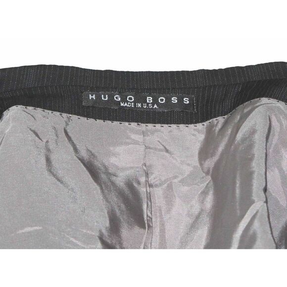 Hugo Boss Rossellini Cinemau 3 Button Superfine 120 Wool Jacket Size 42 Long - Picture 8 of 11